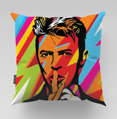 David Bowie RIP, Подушка велюр плюшевая 45х45