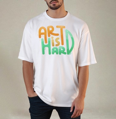 ART is HARD – яркий мотивирующий постер - Магазин футболок 18 Добрых Лис