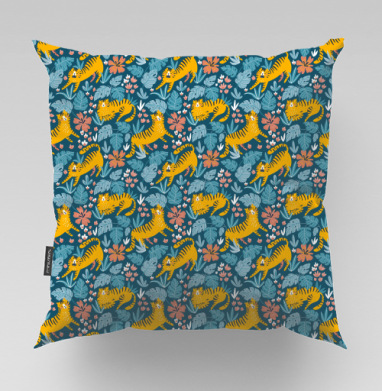 Тигра под монстерой - Designed by Alenka Karabanova , Подушки