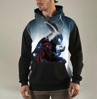 Альфа Заяц, Толстовка мужская Regular 3D