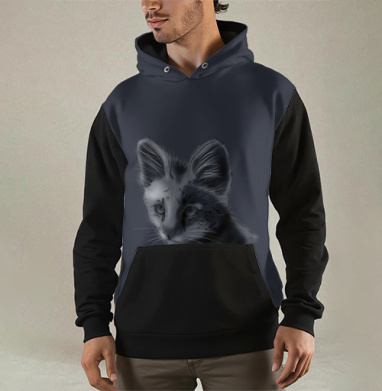 Дикий кот, Толстовка мужская Regular 3D