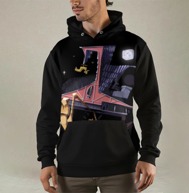 Избушка, Толстовка мужская Regular 3D