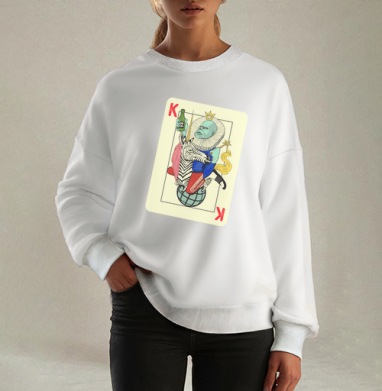 Король с зеброй на шаре символ борьбы силы - Магазин футболок M-gin