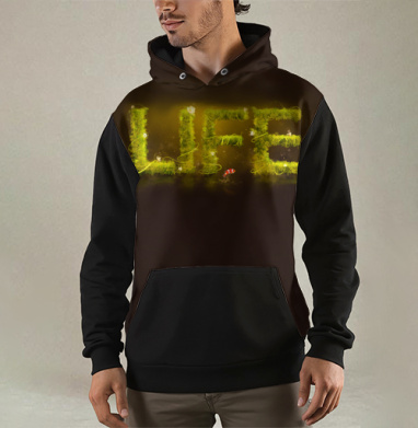 LIFE пробьется, Толстовка мужская Regular 3D