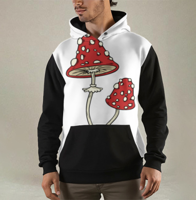 Mushrooms Грибочки, Толстовка мужская Regular 3D