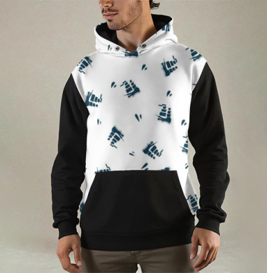 Паттерн Корабли, Толстовка мужская Regular 3D