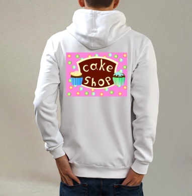 Яркий веселый рекламный щит кондитерской с кексами cake shop - Магазин футболок mistyyulia - Дизайнерские принты