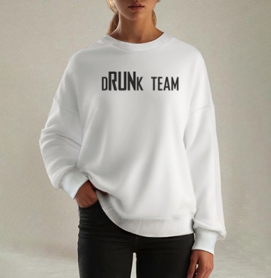 Самоделка dc743_untitled-4.png b7358_untitled-1.png, Свитшот оверсайз белый женский