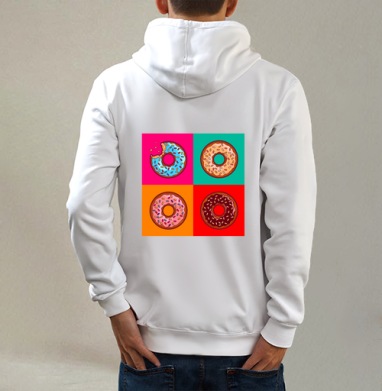 Pop art donut / Пончик в стиле поп-арт - Магазин футболок Lotoshnik