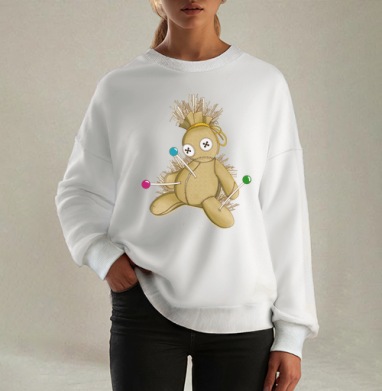 Вуду кукла с булавками символическая боль и месть - enzashop