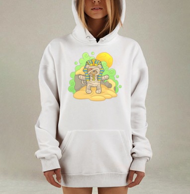 Плюшевый Фараон, Hoodie Mjhigh Dig, оверсайз, утепленная