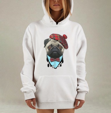 Шотландец, Hoodie Mjhigh Dig, оверсайз, утепленная