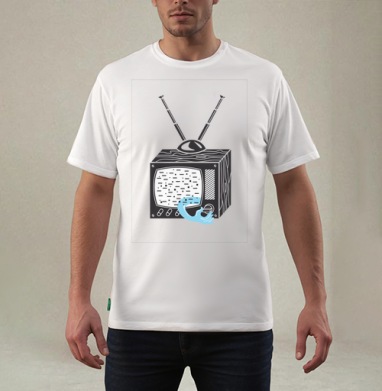 ТV-shirt, Футболка мужская REGULAR белая