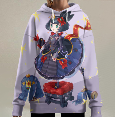 Блу Лолли Принцесса, Hoodie Long Oversize 3D