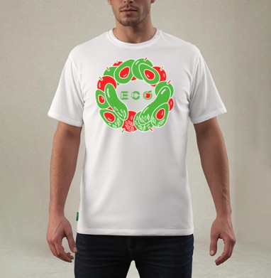 ECOLOGO / ЭКОЛОГО, Футболка мужская REGULAR белая