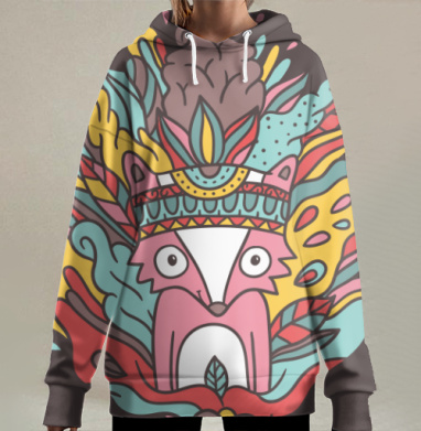 Енотек - Енот, Hoodie Long Oversize 3D