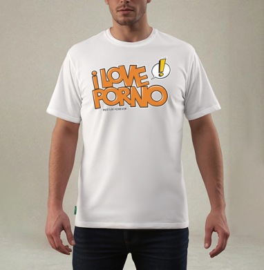 I love porno, Футболка мужская REGULAR белая