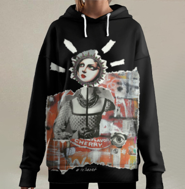Маска, Hoodie Long Oversize 3D