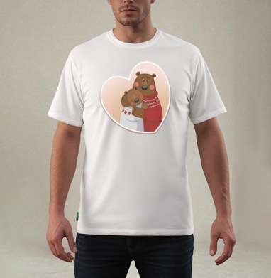 Мой медвежонок, Футболка мужская REGULAR белая