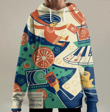 Новогоднее поздравление от журнала, Hoodie Long Oversize 3D