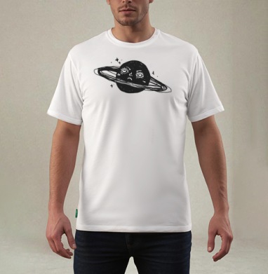 Sad Saturn – Грустный Сатурн в бесконечном холодном темном космосе - prints&patterns