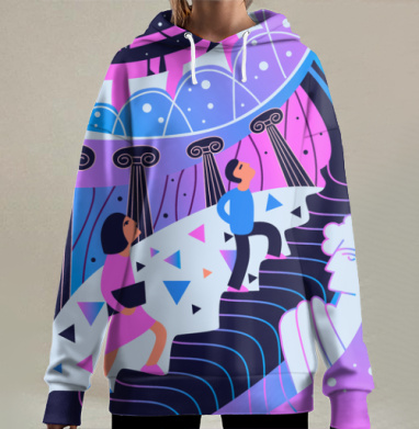 Современный театр, Hoodie Long Oversize 3D
