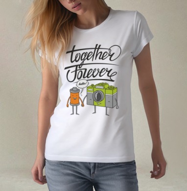 Together Forever, Футболка женская белая 180гр