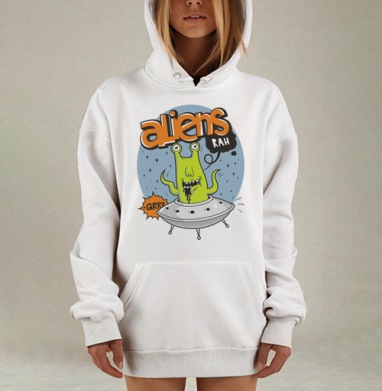 Ufo, Hoodie Mjhigh Dig, оверсайз, утепленная
