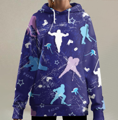 Хоккеисты, Hoodie Long Oversize 3D