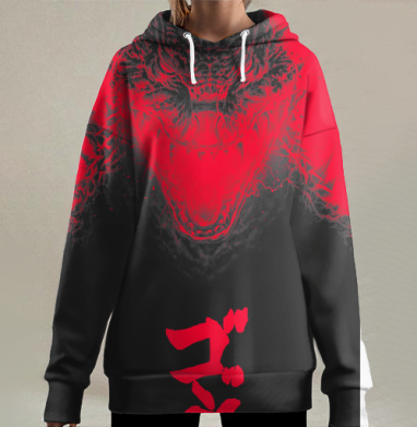 Яростный Яшпер, Hoodie Long Oversize 3D