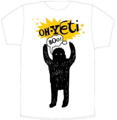 Забавный йети с поднятыми руками и надписью oh Yeti - Своя футболка белая A3 (30 x 40 см), страница 7