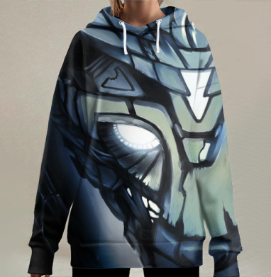 Альфа Волк, Hoodie Long Oversize 3D