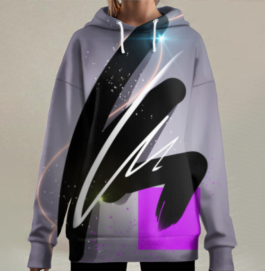 Арт дизайн, Hoodie Long Oversize 3D