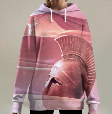 Величие древних цивилизаций и надежда пустыни, Hoodie Long Oversize 3D