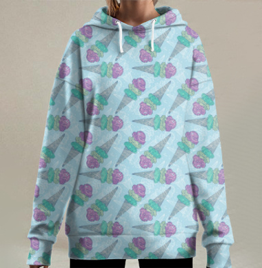 Айс айс бэби, Hoodie Long Oversize 3D