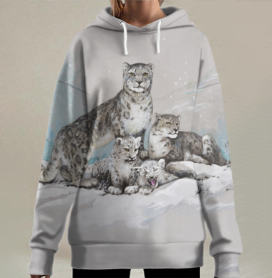 БАРСЫ, Hoodie Long Oversize 3D