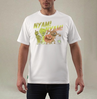 Бодрая горошина, Футболка мужская REGULAR белая
