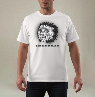Cherokee / Чероки, Футболка мужская REGULAR белая