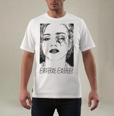 Crystal_castles_Black_Eye, Футболка мужская REGULAR белая