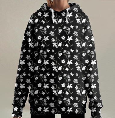 Цветоченьки, Hoodie Long Oversize 3D