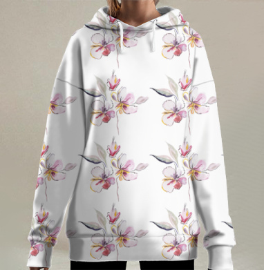 Цветы aniix, Hoodie Long Oversize 3D