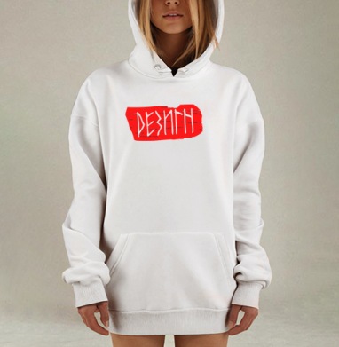 Дерзкое красное граффити на черном фоне для самовыражения, Hoodie Mjhigh Dig, оверсайз, утепленная