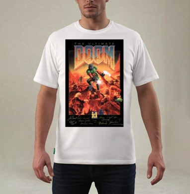 Doom Cover, Футболка мужская REGULAR белая