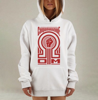 Энергия Электрического Сопротивления в Конструктивизме, Hoodie Mjhigh Dig, оверсайз, утепленная