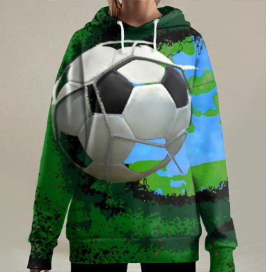 Футбол за гранью, Hoodie Long Oversize 3D