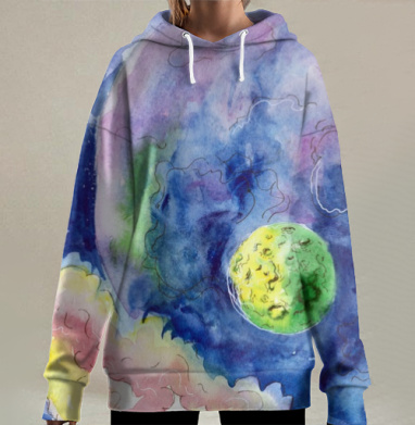 Где-то на просторах Вселенной, Hoodie Long Oversize 3D