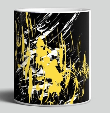 Abstract golden splashes / Золотые брызги краски фон абстракция яркая - Магазин футболок AnnArtshock - Дизайнерские принты