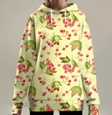 Калинка, Hoodie Long Oversize 3D
