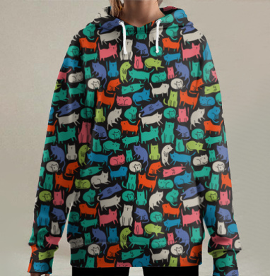 Киттикэтс, Hoodie Long Oversize 3D