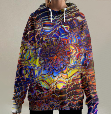 Кожа, Hoodie Long Oversize 3D